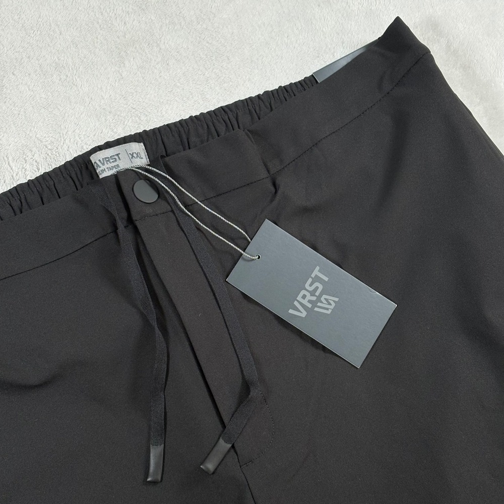 VRST Limitless Slim Tapered Pant Mens XXL Pure Black UV Protection MAX243107F